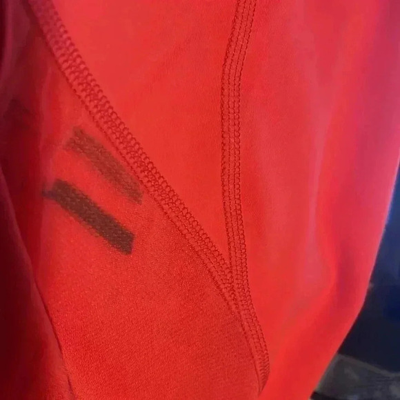 Lululemon pace rival crop true red run stretch casual athletic crop tight 8 - Picture 4 of 4